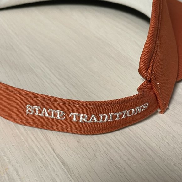 NEW State Traditions Orange Visor w/ White Embroidered State of Texas UT Austin - Picture 3 of 5